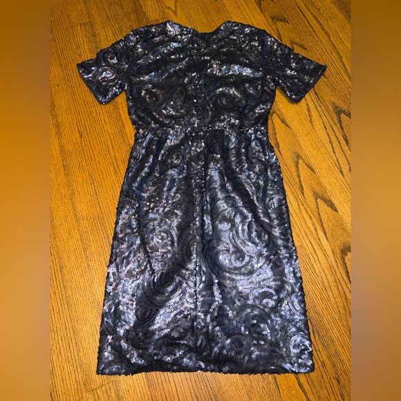 NWT FRANCESCA’S Delaney Sequin Mini Dress Navy Blue Size Medium - Picture 8 of 8